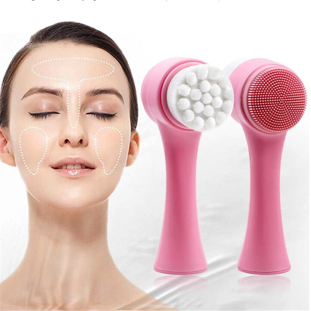 Double-sided Facial Cleansing Brush